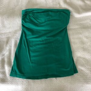 Teal green tube top